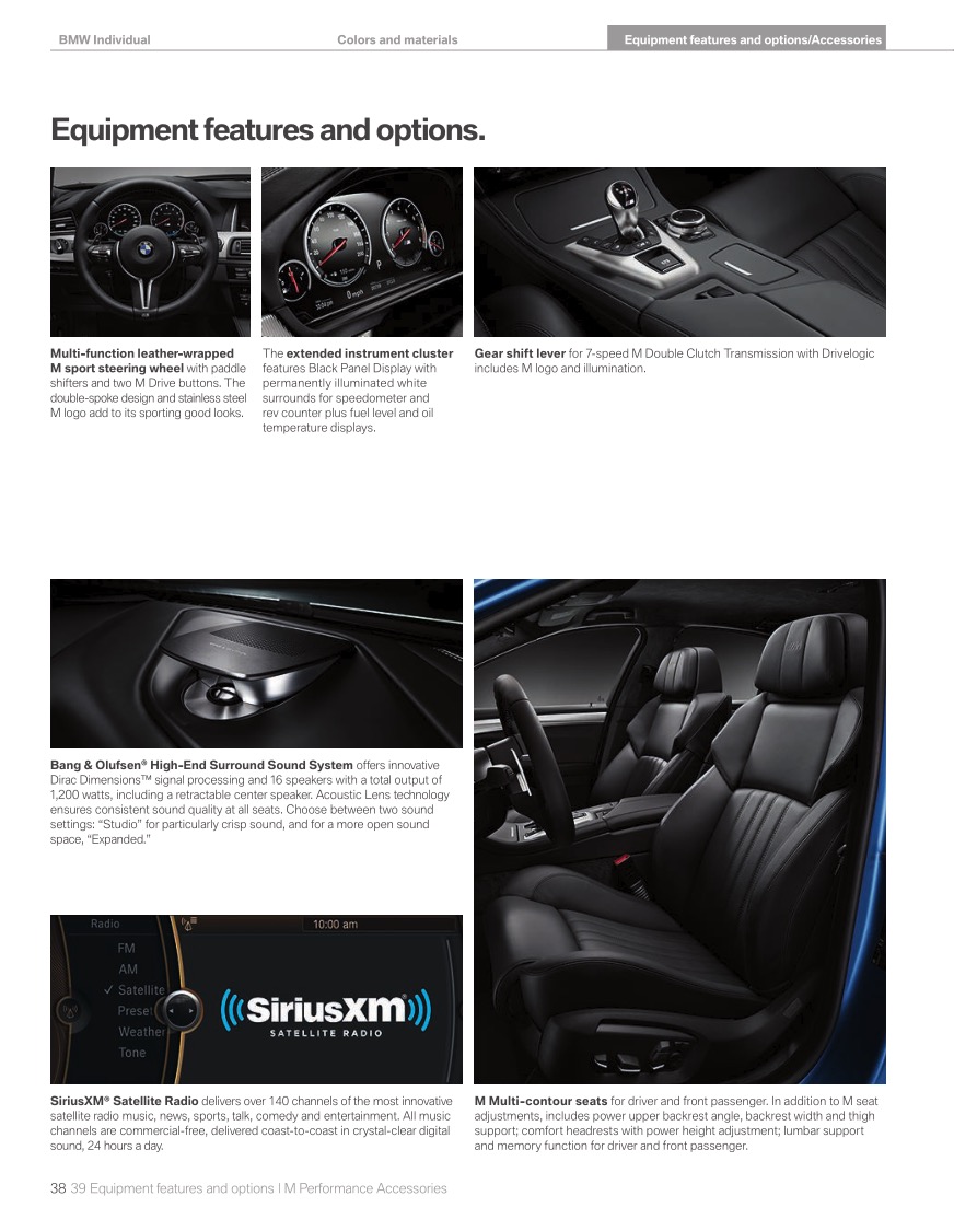 2015 BMW M5 Brochure Page 16